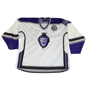 Reading Royals SP Jersey Mens XXL ECHL Clean White Purple Hockey